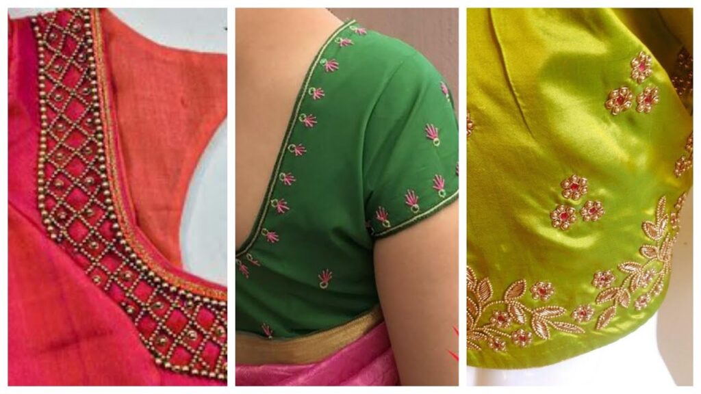 Threadwork blouse designs